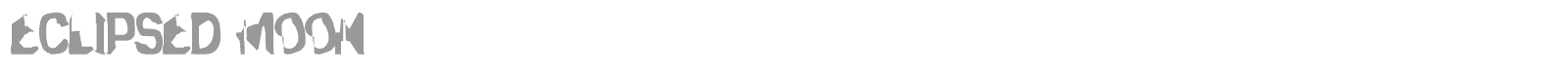 Eclipsed Moon font preview